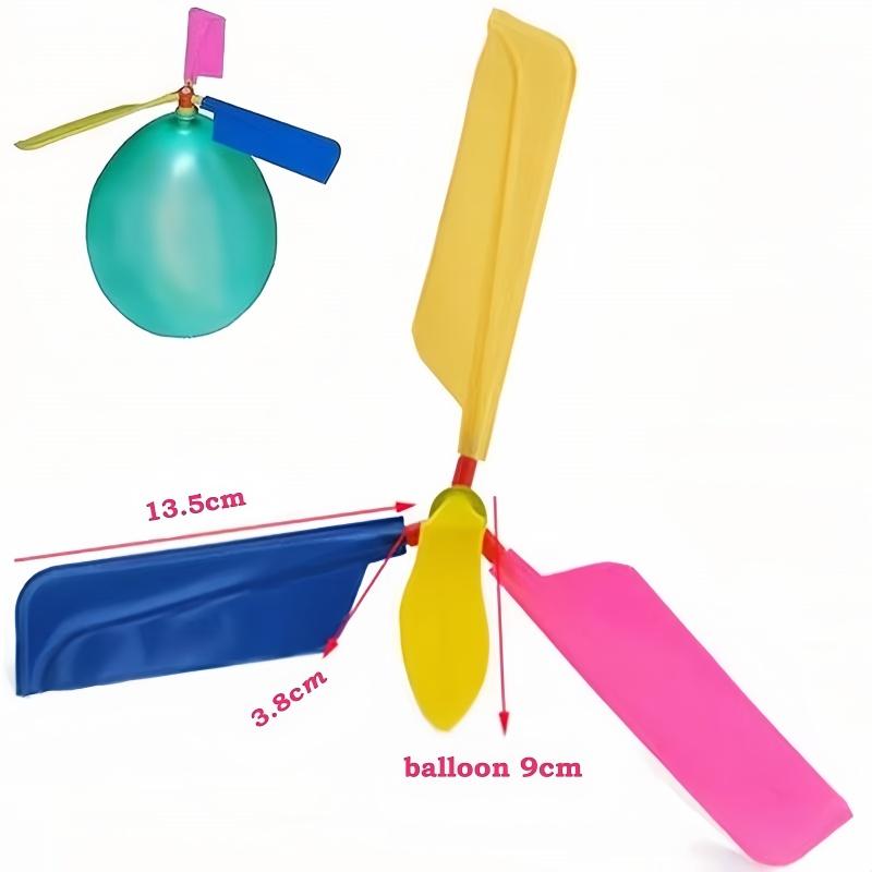 5PCS Propeller Balloon Helicopter Toys Children's DIY Balloon with Whistle Outdoor Flying Balloon Birthday Party Decoration Gift