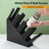 Commercial Cup Holder Organizer, Slanted 4-Grid Injection Molded Paper Cup Dispenser for Coffee Shop Bubble Tea Store Countertop