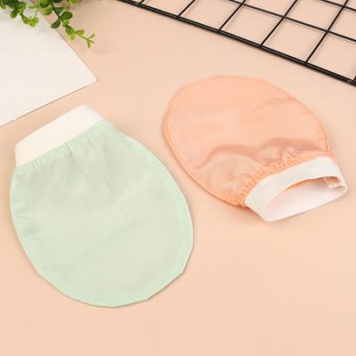 Seiden Peeling Waschlappen Beauty Handtuch Weiches Peeling Haut Badepeeling Seiden Bad Gesichtswaschhandschuhe