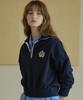 NONLOCAL Royal Wappen Half Zip-Up - Navy