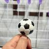 PU Material 4.0CM Soccer Ball Keychain Solid Bouncing Stress Relief Toy Gift for Fans