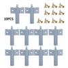 10pcs Damper Buffer For Cabinet Door Drawer Wardrobe Furniture Bumper Plastic Stopper Household Kitchen Hardware With Screws