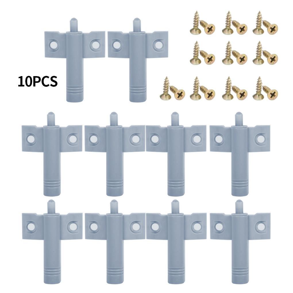 10pcs Damper Buffer For Cabinet Door Drawer Wardrobe Furniture Bumper Plastic Stopper Household Kitchen Hardware With Screws