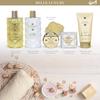Coffret de bain panier au parfum délicat vanille tilleul - 9pcs