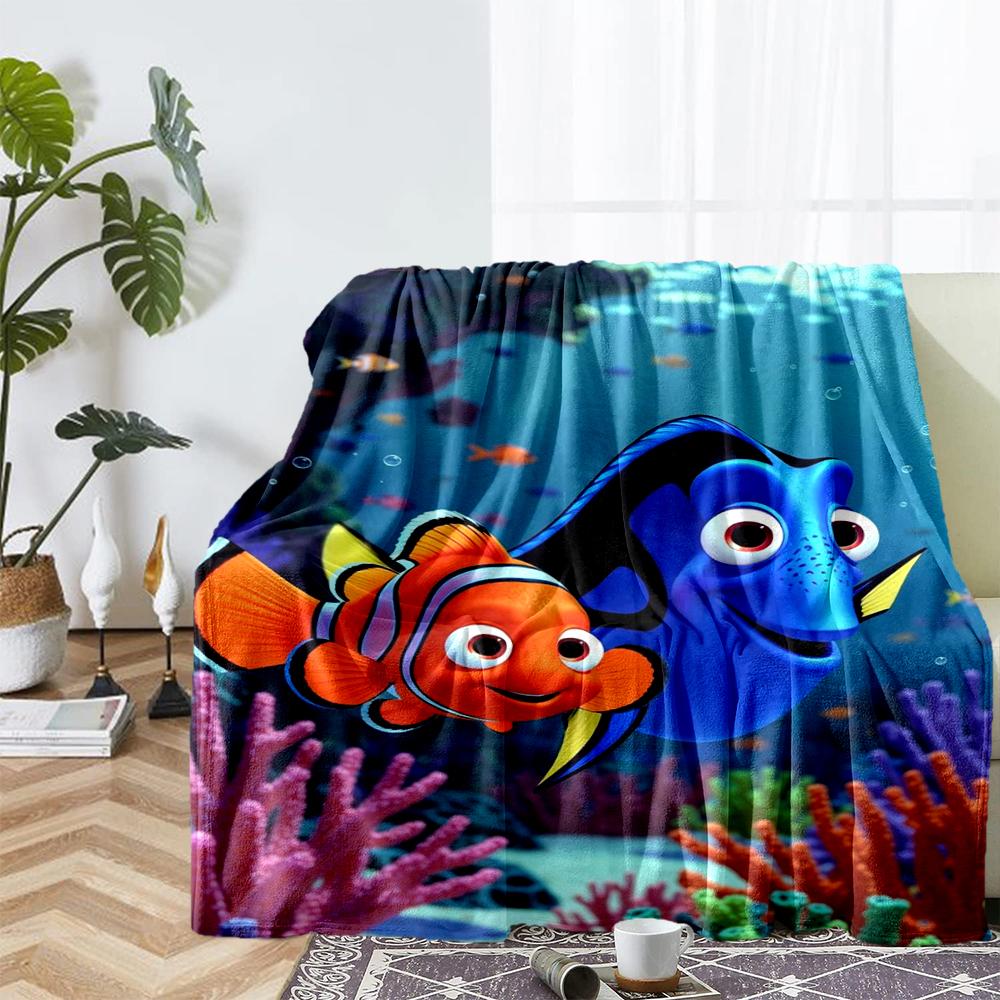 Nemo Theme Printed Blanket - Perfect for Couch, Bed, Travel & Outdoor Use | Machine Washable, Cozy & Durable.
