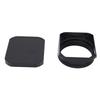 Camera Lens Hood Fit for X100VI X100V X100F X100T X100S X100 X70 Square Metal Lens Shade with Cap Black