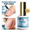 Top Coat Picătură de Apă, Oje Gel Auto-Nivelante, Finisaj Lucios, Gel UV Soak-Off, 15ml