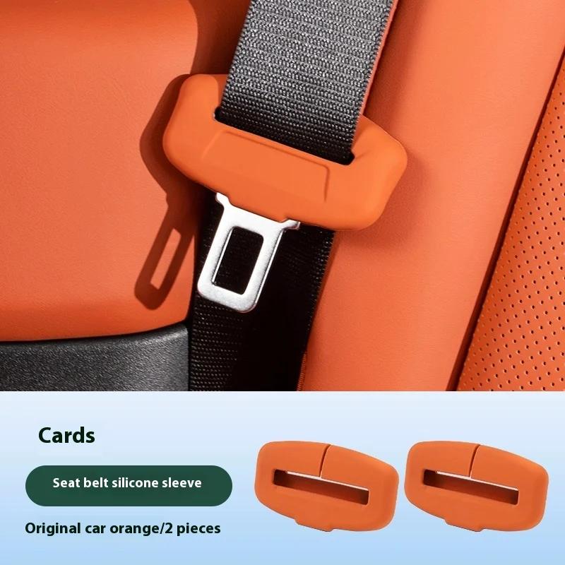 For MG MG5 ZS MG4EV Interior Accessries 2/4 Piece Car Seat Belt Silicone Protective Cover Trim