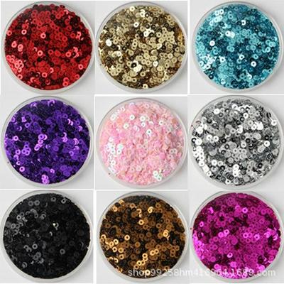 3mm Flat Round PVC Sequins for DIY Clothing, Wedding Gown, Evening Dress, and Dancewear Accessories