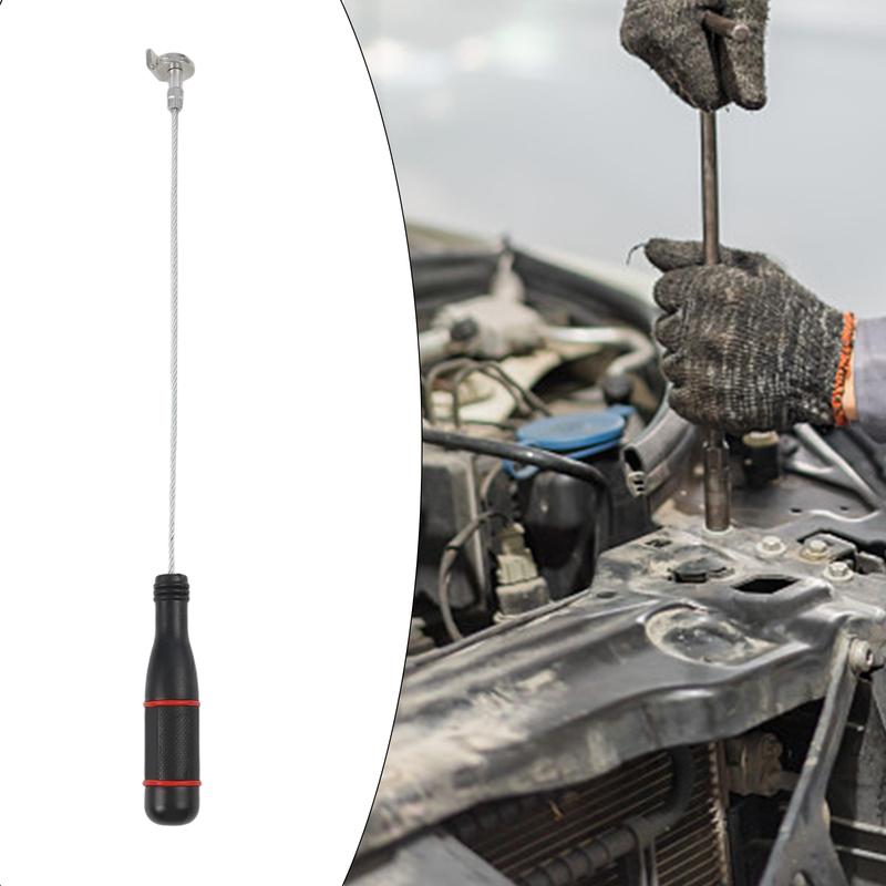 Oil Drain Screw Remover Pick Up Tool Magnetic Oil Pan Removal Tool Wrench Anti-scalding Car Repair Hand Tools