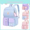 Waterproof Schoolbag Backpack For Primary School Students Breathable And Durable Makaron Color Girls Backpack