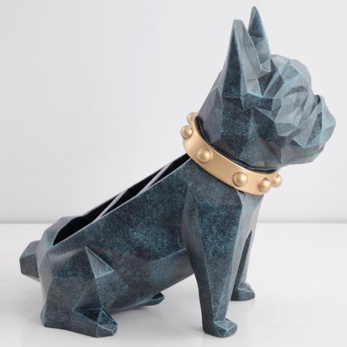 Resin Dog Figurines Home Décor Office Table Storage Bin Accessories For Lliving Room Organizer Ornaments Sculpture Statue