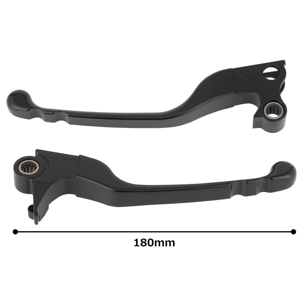 Kijima Motorcycle Parts Slim Aluminum with for Big Twin and XL Lever, Type, Die-Cast, Bearings, (1996-2017) (1996-2003), Black, HD-04348
