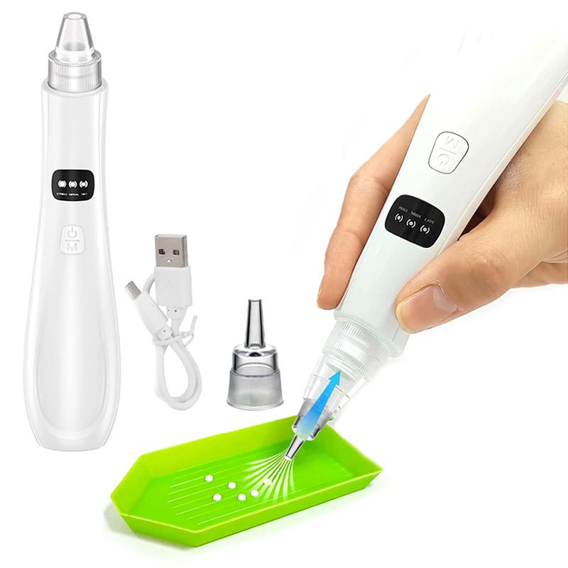 

Беспроводные электрические ручки для алмазной вышивки с вакуумным насосом – 3 регулируемых режима всасывания и перезаряжаемые 2 сменные насадки белый