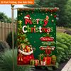 2D Flat, 2D Flat Printing Garden Flag 1pc, Merry Christmas Mood Durable Single-Sided Print Yard Flag, Garden & Home Holiday Decoration, 29.97x44.96 Cm