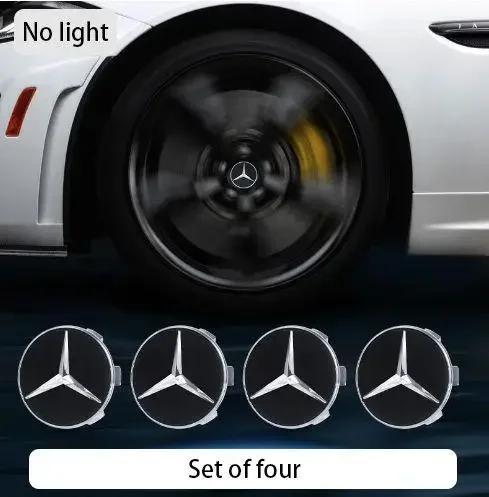 AAVL1 Mercedes Benz Magnetic Suspension LED Illuminated Wheel Hub Caps Lights for C-Class A-Class E-Class Upgrade Wheel Center Caps1