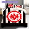 Black‑Red Eintracht Frankfurt Pattern Bedding Quilt Set  Home Decoration  Gift (1 * duvet cover + 2 * pillowcase  without core).xwn