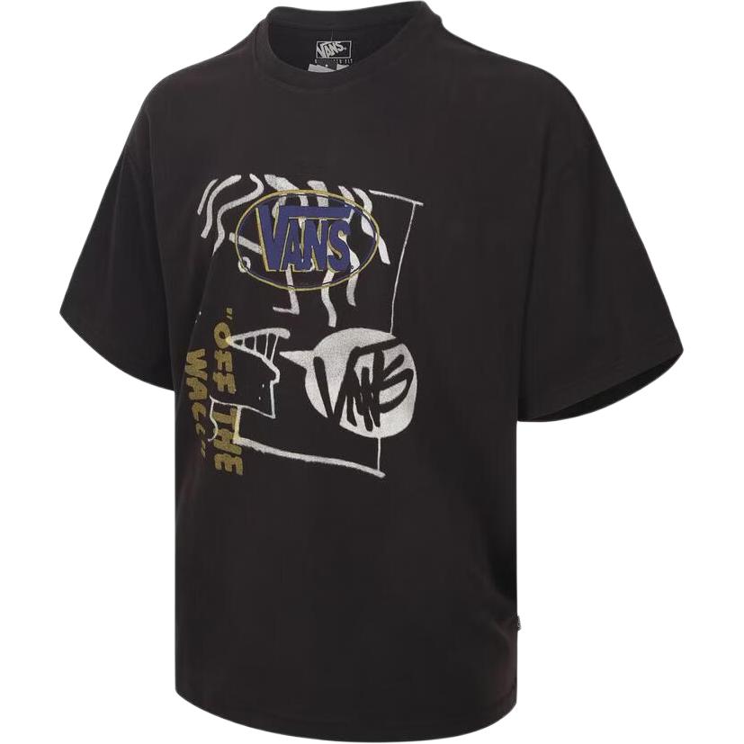 Vans LAYER LOGOS SS T Shirt Men s VN000TKZBLK L