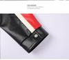 Men's PU Leather Motorcycle Racing Jacket with Velvet Lining - American Style Streetwear Outerwear