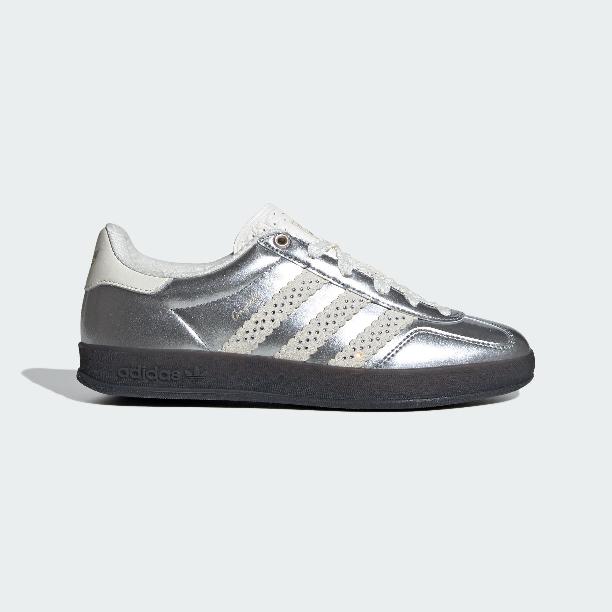 Adidas Originals GAZELLE INDOOR Low top Skateboard Shoes Women s Silve 38.5