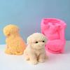 Plush Puppy Mousse Cake Jelly Mold for DIY Candles and Plaster Ornaments