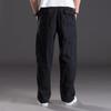 Men's Summer Workwear Casual Washed Cotton Pants, Multi-Pocket, Plus Size M-6XL