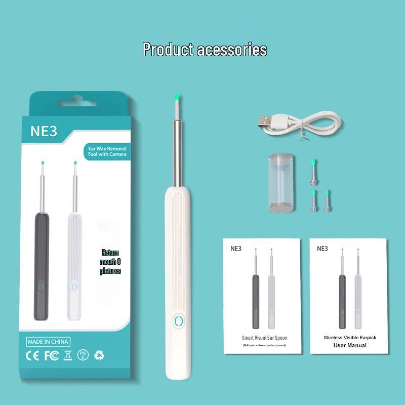 High-Definition Visual Ear Pick with Light - Ultra-Clear Endoscope Ear Cleaning Tool.