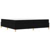 Bed Frame with Mattress Black 200 x 200 cm Fabric