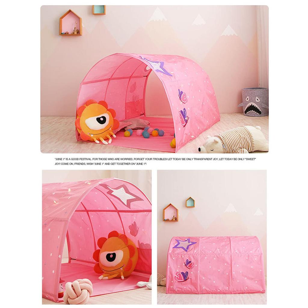 YZP Kids' Indoor Bed Tent, Sleeping Tent, Playhouse, Kids Play Tent with Mosquito Net, Privacy Space, Indoor Toy Game House, Sleeping Bag, Kids Tent,