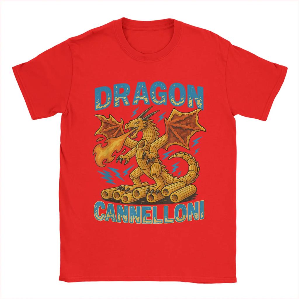 Brain Rot Kids Meme Italian Brainrot Dragon Cannelloni T Shirt Mens Pure Cotton Vintage TShirt O Neck Tees Tops Plus Size