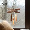 Vintage Dragonfly Wind Chime Weather-proof Indoor Outdoor Garden Patio Metal Dragonfly Hanging Wind Bell Decoration Ornament