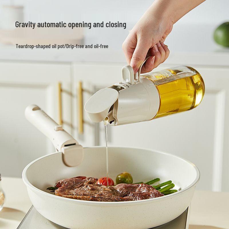 ZISIZ Glass Oil Spray and Pour Dispenser