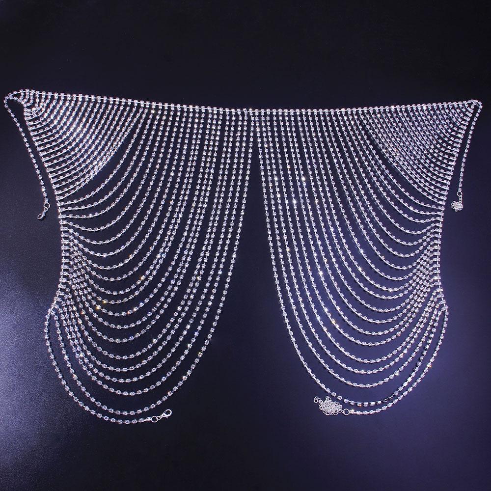 2021 New Sparkling Crystal Skirt Matching