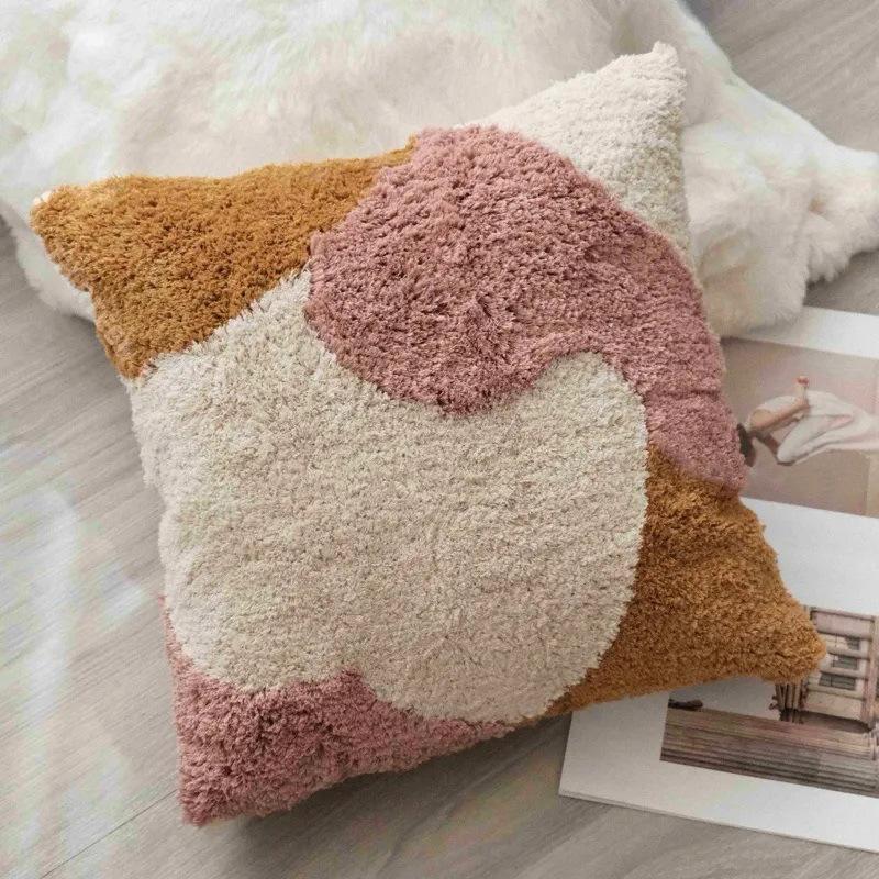 Rosa Getuftetes Kissen Wohnzimmer Sofakissen Kissen Kissenbezug Schlafzimmer Nachttisch Erkerfenster Weiches Dekokissen