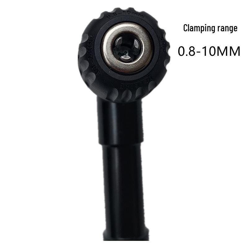 90° Right Angle Electric Drill Adapter, Three-Jaw Chuck for Tight Spaces