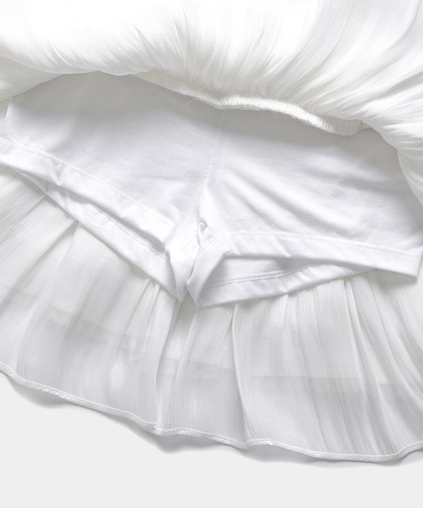 Lupeon Frill Cancan Skirt / Frill Cancan Skirt [White]