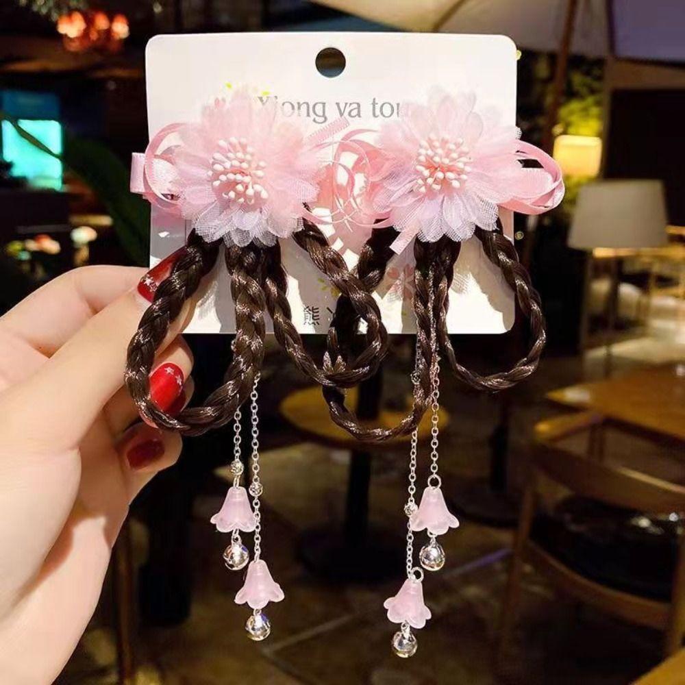 Duckbill Clip Wig Braid Head Wear Children Hair Clip Ancient Style  Hairpin Women Hair Accessories