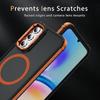 Für Samsung Galaxy A35 5G Hülle mit Objektivständer Matte Rückseite Kompatibel mit MagSafe