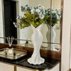 Twisted Design 3D Printed Flower Vases Gown-Shaped Decorative Vase  Office Tabletop Ornaments