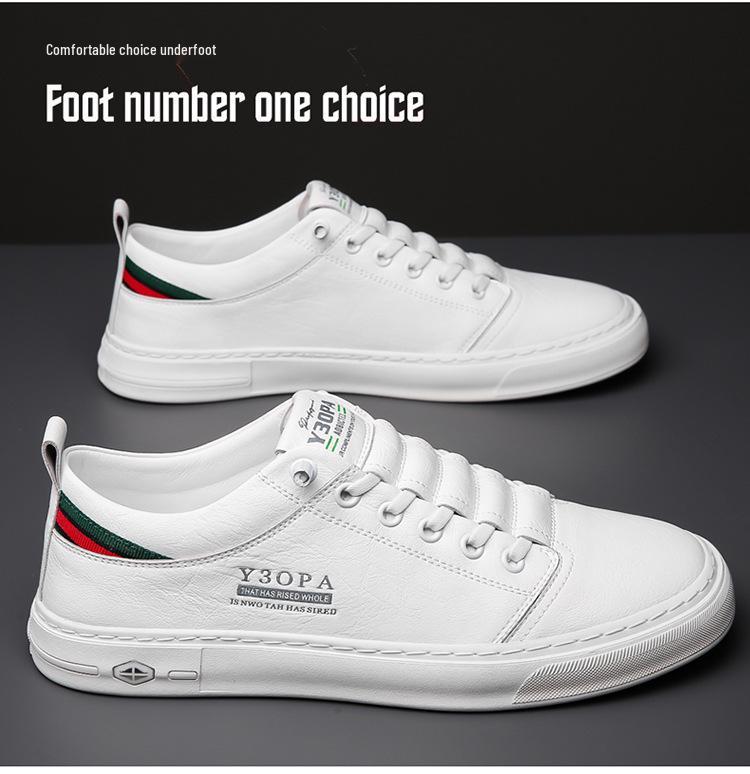 Scarpe da Uomo Basse in Tela Bianca Slip-On - Tendenza Autunnale