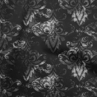Cotton Flex Gray Fabric Damask Craft Projects Decor Fabric Printed By The Yard 40 Inch