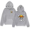 Mens Oversized Hoodie With Anime One Piece Print Casual Streetwear Loose Fit Cotton Sweatshirt Winter