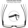 Retro Square Lesebrille Damen Herren Kunststoffbrille Computer Weitsicht Alterssichtigkeit Kleiner Rahmen Lesebrille +1.0 +1.5 +2.0