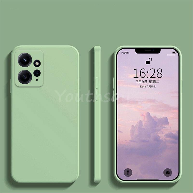 For Xiaomi Redmi Note 12 Case Silicone Liquid For Redmi Note 12 Pro Plus Cover TPU Protector Case Redmi Note 12 Turbo 12S Cover