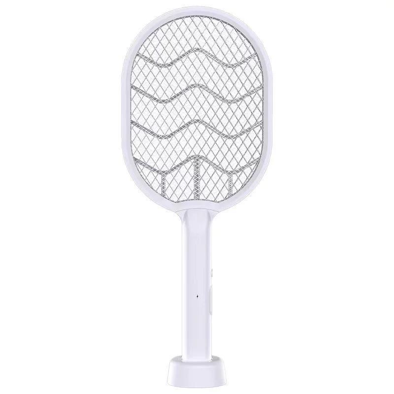 

Raqueta eléctrica antimosquitos 2 en 1 con luz LED y carga USB para el hogar