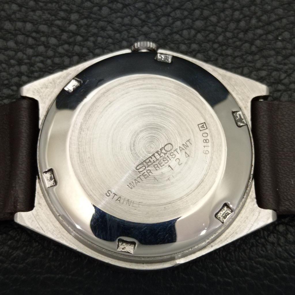 JAPAN VINTAGE SEIKO 5 AUTOMATIC MENS RED COLOR DIAL WATCH a701292-5 R206a-a701292