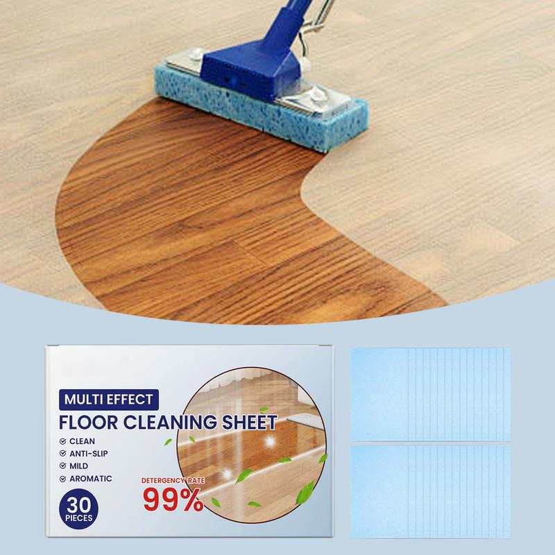 

Floor Mop Cleaner Tablet 30Pcs Floor Cleaner Tablets Furniture Board Cleaning Sheet Multi-Functional Floor Cleaning Sheets China Mainland