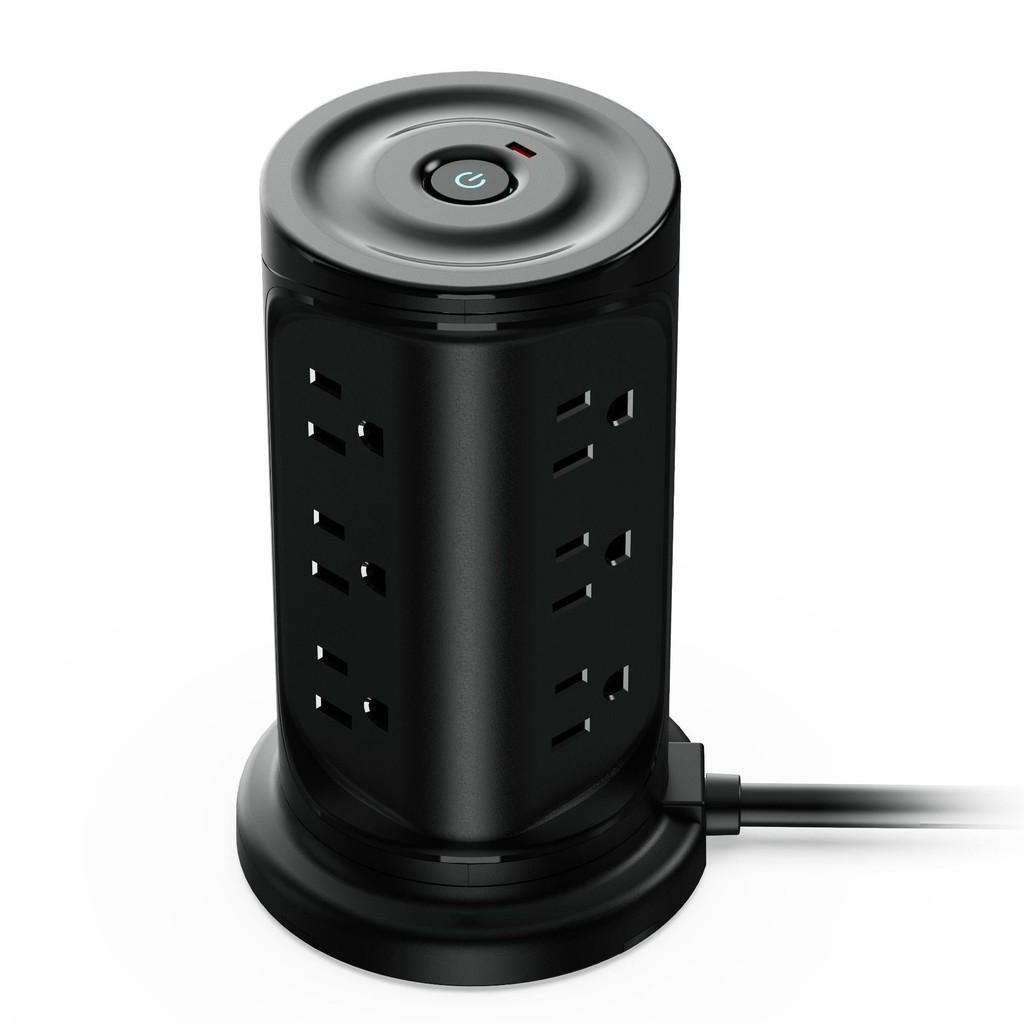Household High Power Vertical Socket Office Multiple Ports Socket Board Portable Tower Extenders With USB Ports