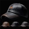 Sports PU Cuir Hommes Casquettes de Baseball Anti-UV Pêche Réglable Respirant Extérieur Protection Solaire Coupe-Vent