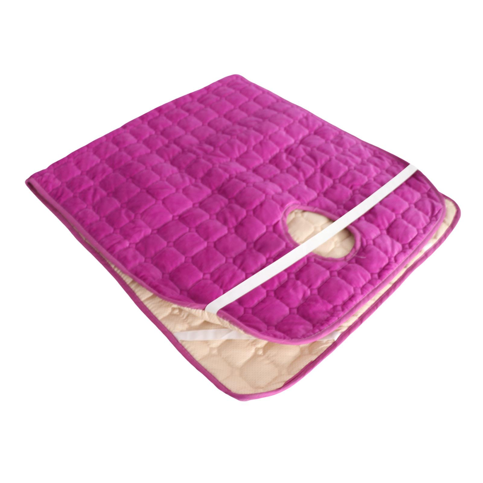 

Матрас для салона красоты, утолщенный, предотвращает скольжение, массажная подушка для спа-кровати с отверстием, фиолетовый